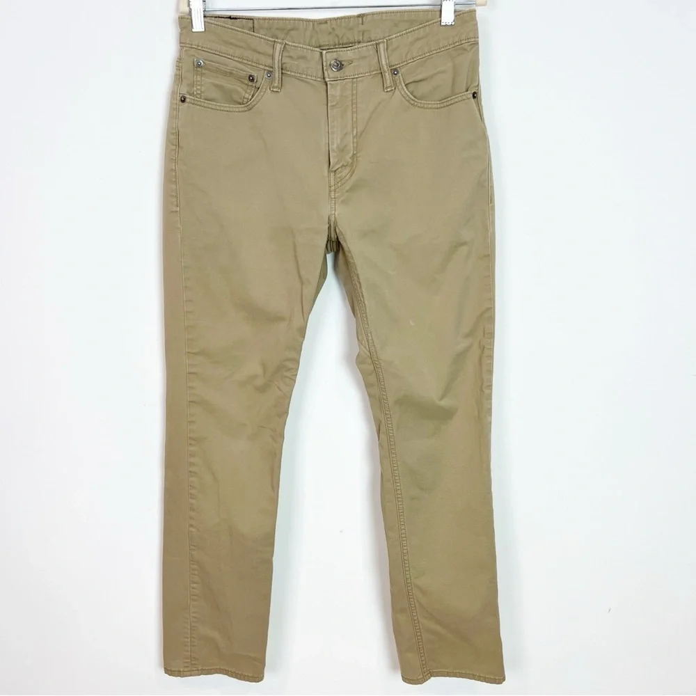 LEVIS 511 TAN SLIM FIT STRAIGHT LEG MENS PANTS SZ 33x30